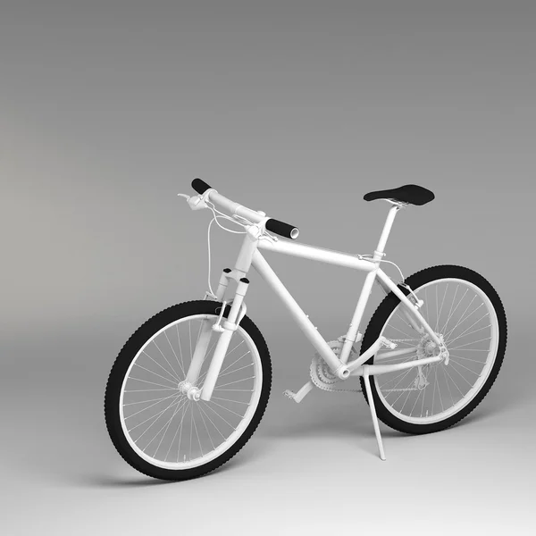 3D велосипед изолирован на белом фоне — стоковое фото