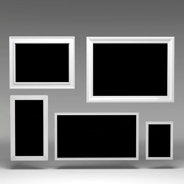 3 d の空白フレーム — ストック写真