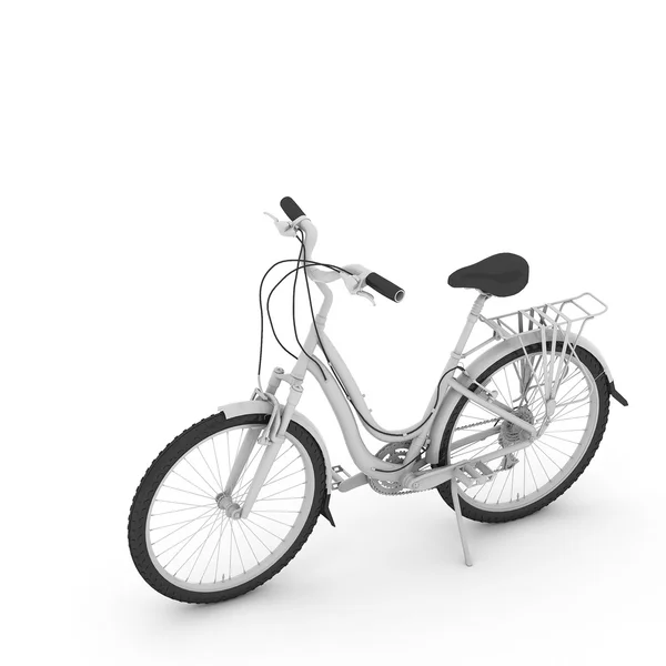 Bicicleta 3d isolado no fundo branco — Fotografia de Stock