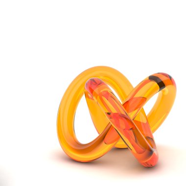 3D render Soyut düğüm