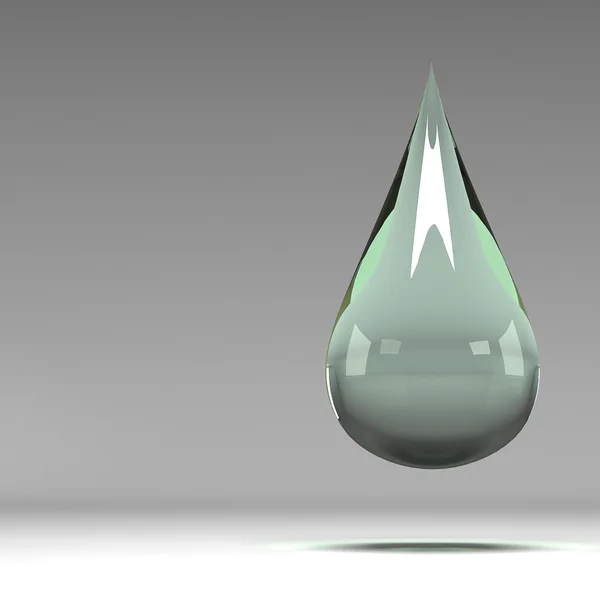 Illustration 3D de goutte d'eau — Photo