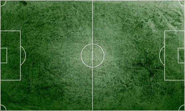 Футбольне поле зеленої трави — стокове фото