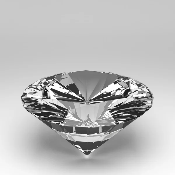 3D diament na białym tle — Zdjęcie stockowe