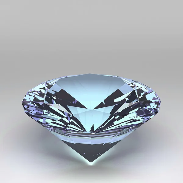 Diamant 3d isolé — Photo
