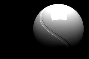 izole 3d tenis topu