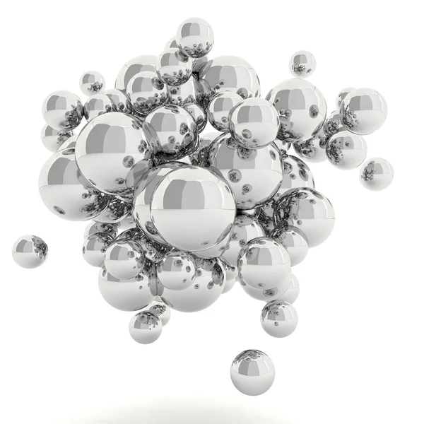 3D abstract bollen — Stockfoto