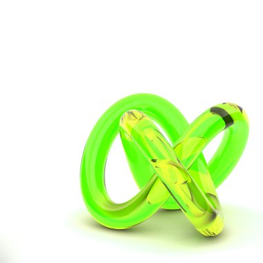 3D render Soyut düğüm