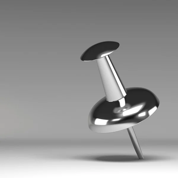 3D значок канцелярской кнопки — стоковое фото