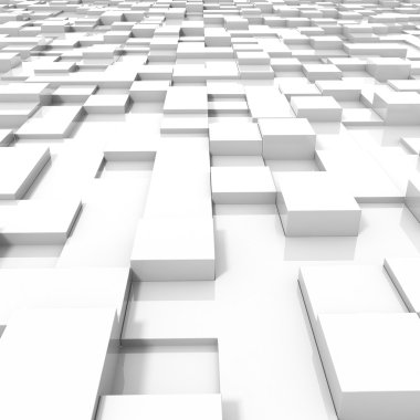 3D küp yapılmış 3d arka plan