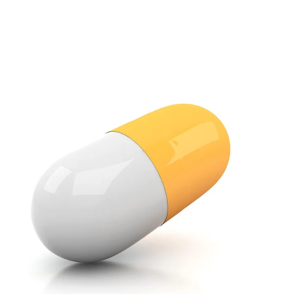 3d pill isolated on white — Stock Photo, Image