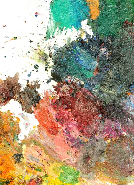 Brush stroke texture oil color — Stock Photo, Image