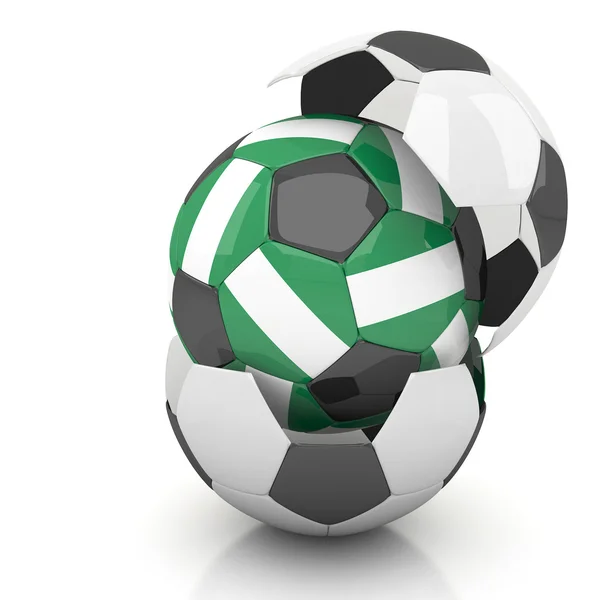 Футбольный мяч Нигерии — стоковое фото