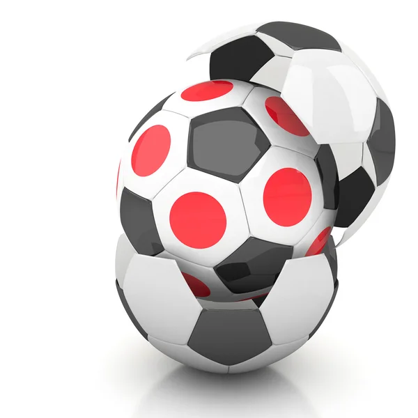 Japan soccer ball — Stock Photo, Image