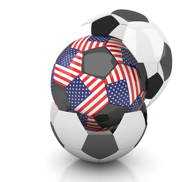 Piłki nożnej w Stany Zjednoczone Ameryki — Zdjęcie stockowe