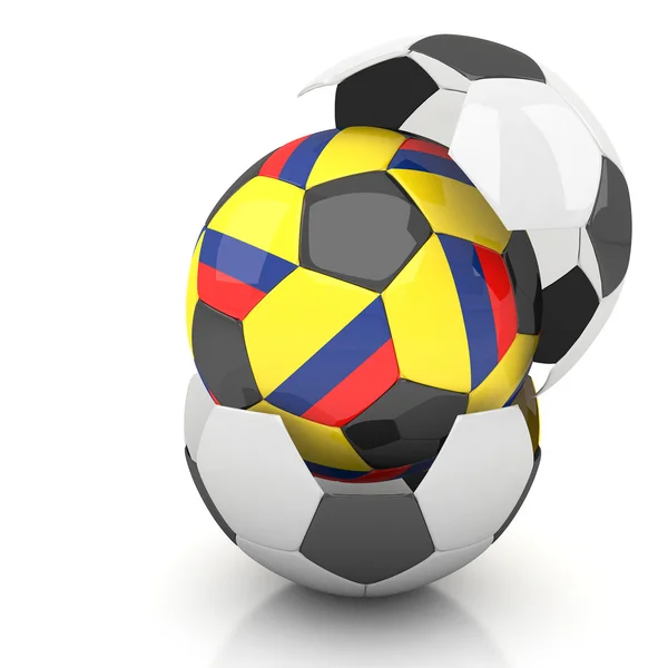 Colombia soccer ball — Stock Photo, Image