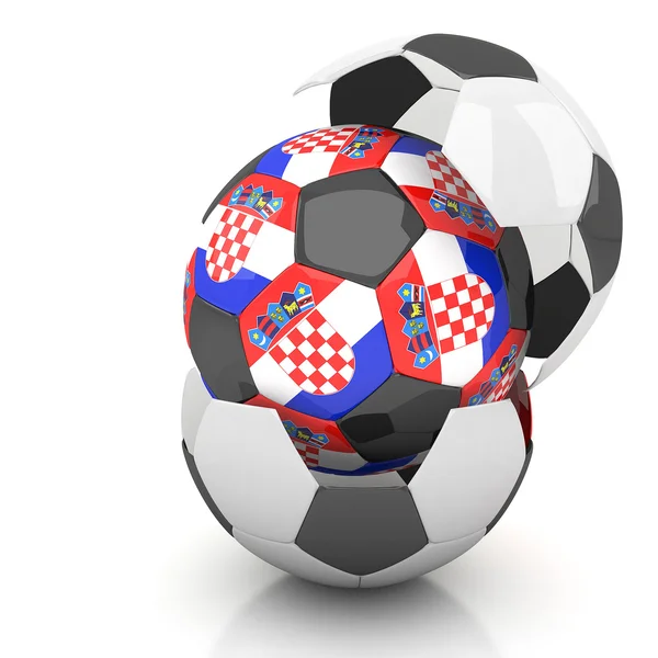 Croatie ballon de football — Photo