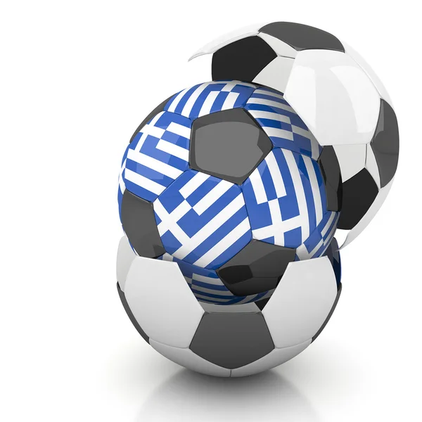 Grecia Pallone da calcio — Foto Stock