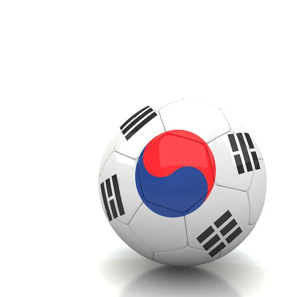 Νότια Κορέα μπάλα ποδοσφαίρου — Φωτογραφία Αρχείου