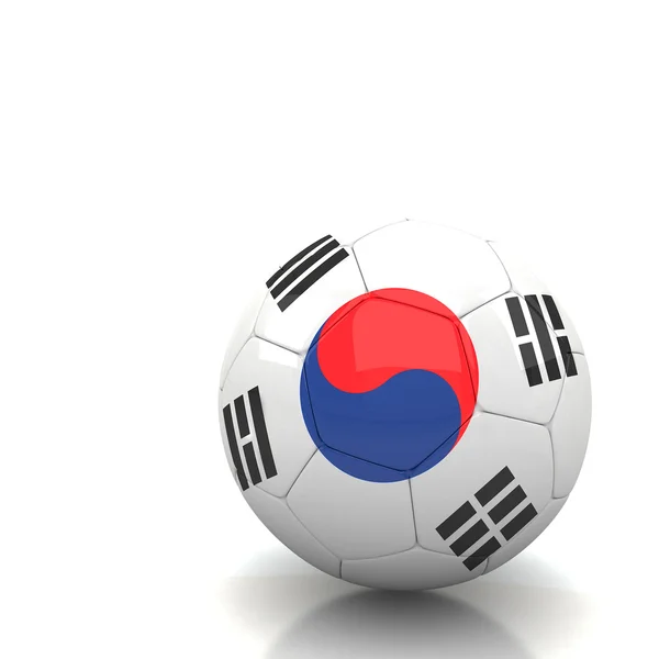 Sydkorea soccer ball — Stockfoto