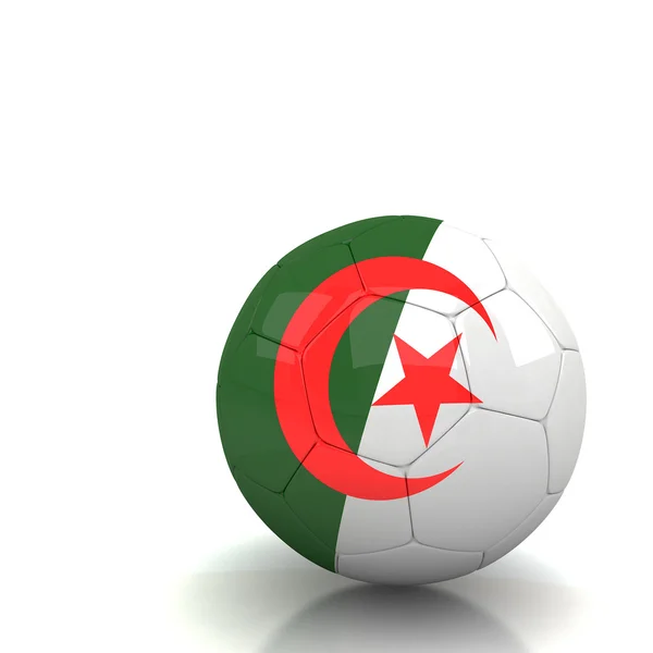 Algeria soccer ball — Stock Photo, Image