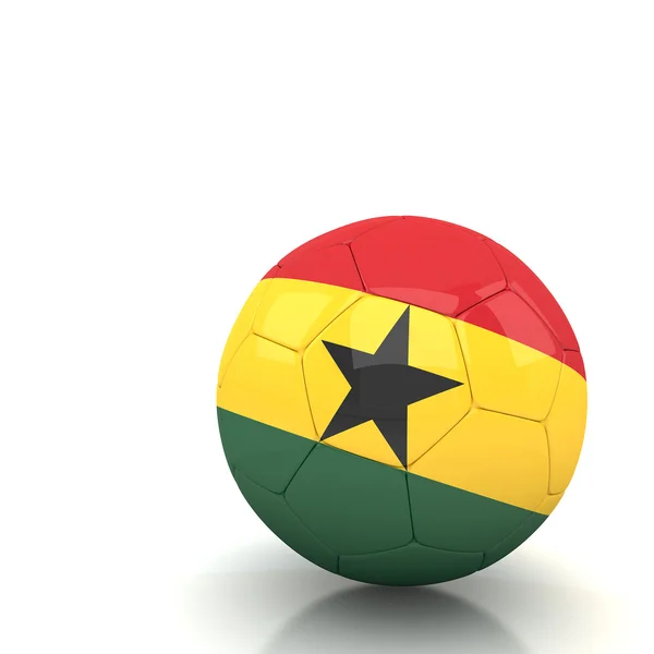 Ghana pelota de fútbol — Foto de Stock