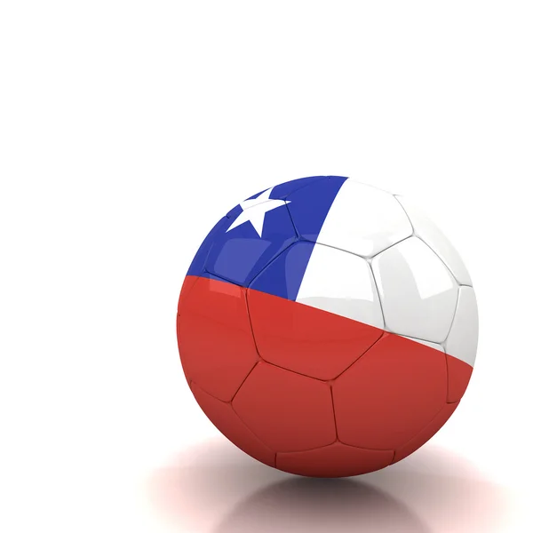 Pelota de fútbol Chile — Foto de Stock