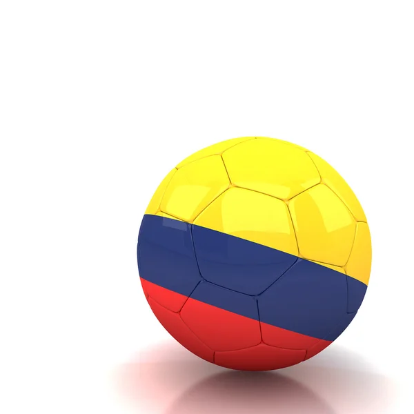 Bola de fútbol Colombia —  Fotos de Stock