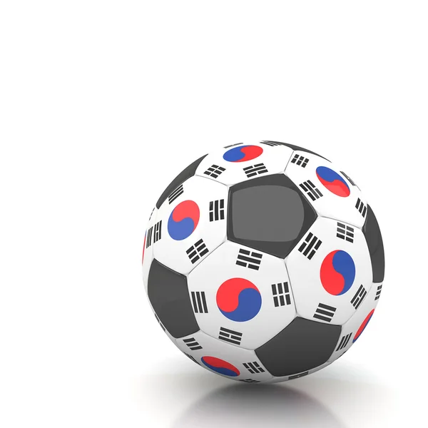 Νότια Κορέα μπάλα ποδοσφαίρου — Φωτογραφία Αρχείου