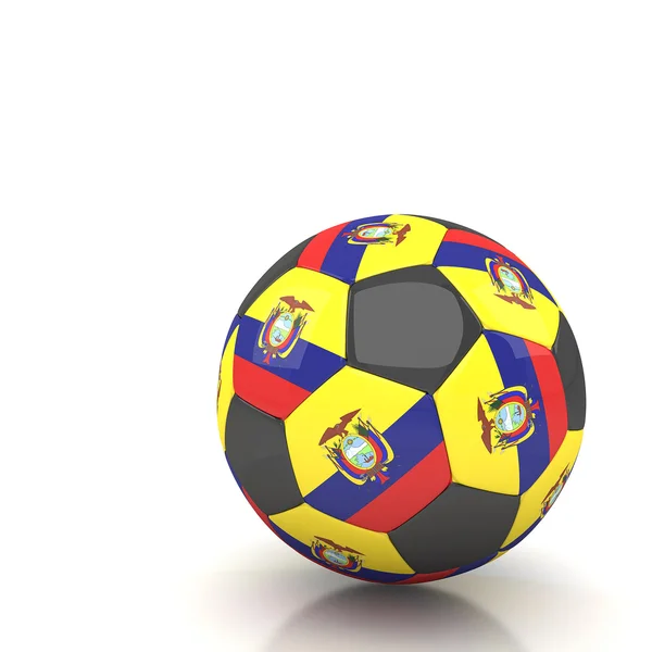 Ecuador fußballball — Stockfoto