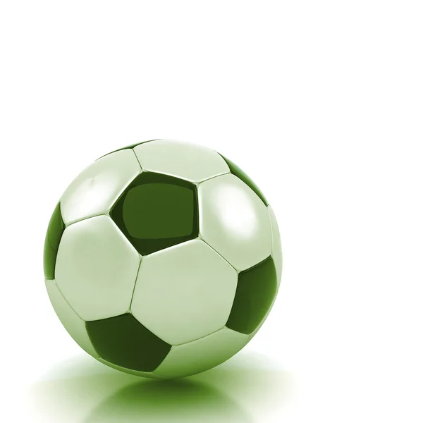 Pallone da calcio verde — Foto Stock