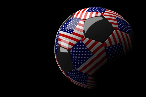 United States of America soccer ball — Stock Photo, Image