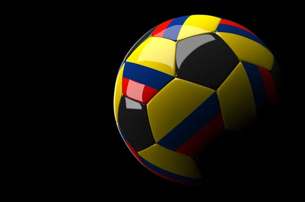 Bola de fútbol Colombia — Foto de Stock