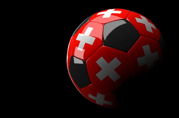 Switzerland soccer ball — Stock Photo, Image