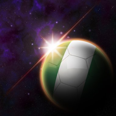 3d futbol topu Türkiye bayrağı