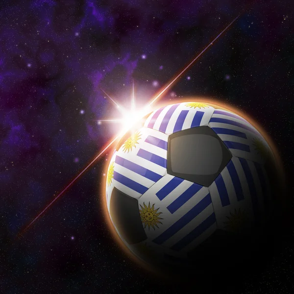 Uruguay Bandiera 3d palla da calcio — Foto Stock