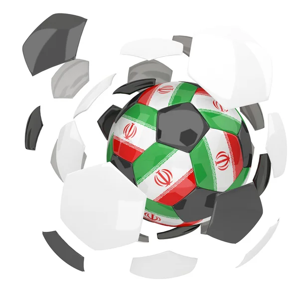 Іран футбольний м'яч — стокове фото