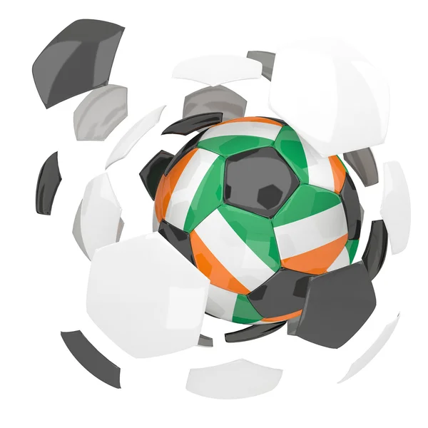 Elfenbenskustens fotbollsboll — Stockfoto