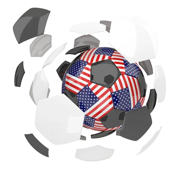 United State of America soccer ball — Stock Photo, Image