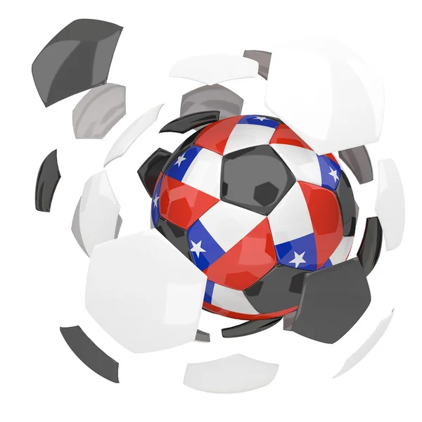 Cile palla da calcio — Foto Stock