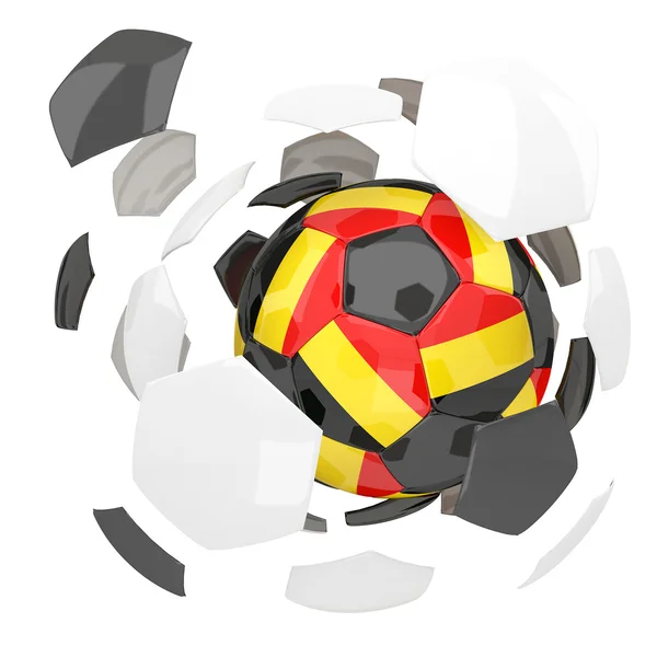 Belgium soccer ball — Stock Photo, Image