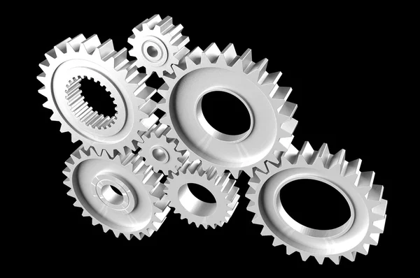 3d rendering Gears Background — Stock Photo, Image