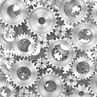 3D render gears arka plan