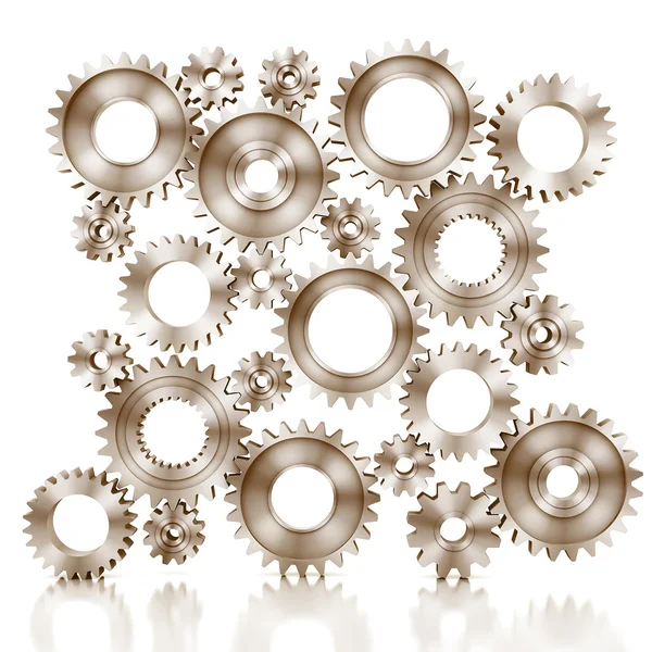 3d rendering Gears Background — Stock Photo, Image