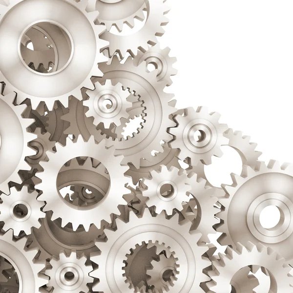 3d rendering Gears Background — Stock Photo, Image