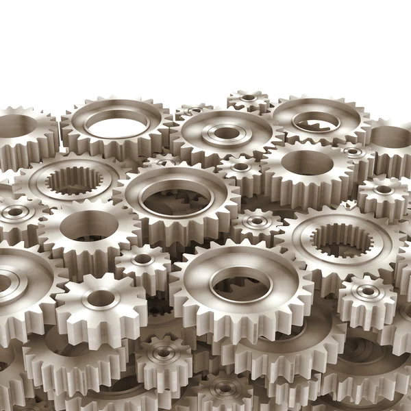 3d rendering Gears Background — Stock Photo, Image