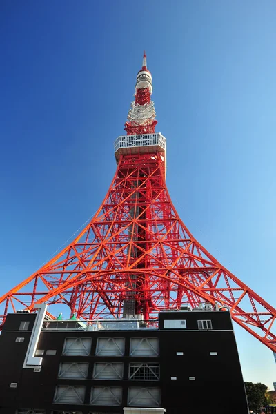 A famosa torre de tokyo vermelho — Fotografia de Stock