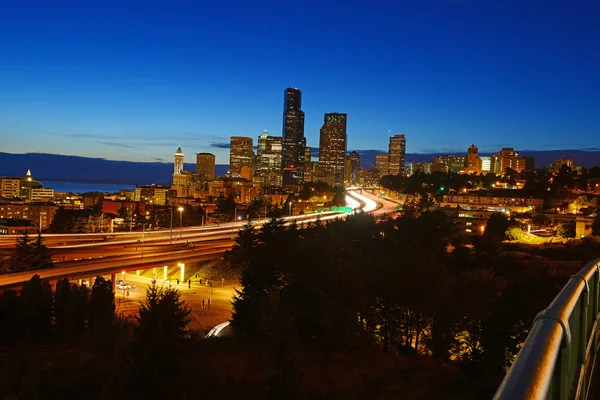 Seattle y autopista —  Fotos de Stock