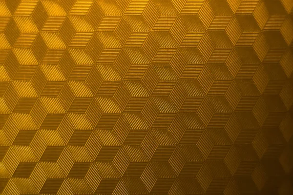 Abstrakter Hintergrund mit geometrischen Mustern in Goldfarbe. 3D-Effekt. Hintergrund — Stockfoto