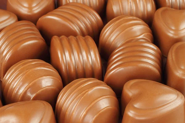 Verschiedene Schokoladenbonbons — Stockfoto