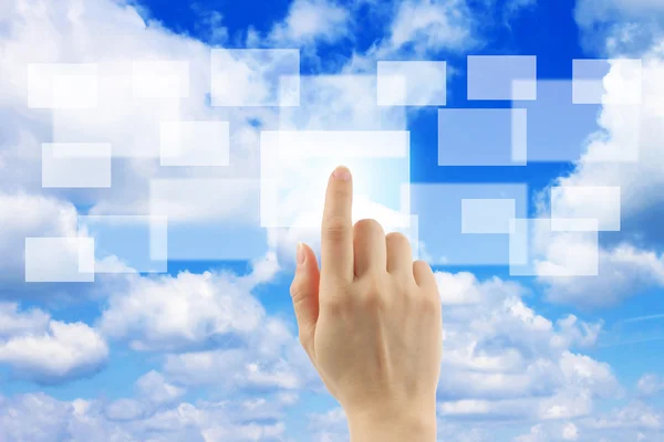 Concetto di cloud computing — Foto Stock